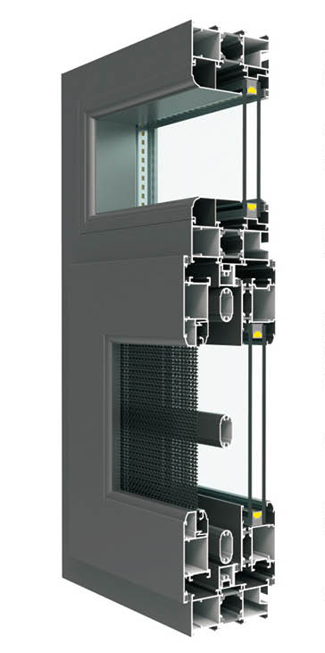 CS85隔熱窗紗一體系列