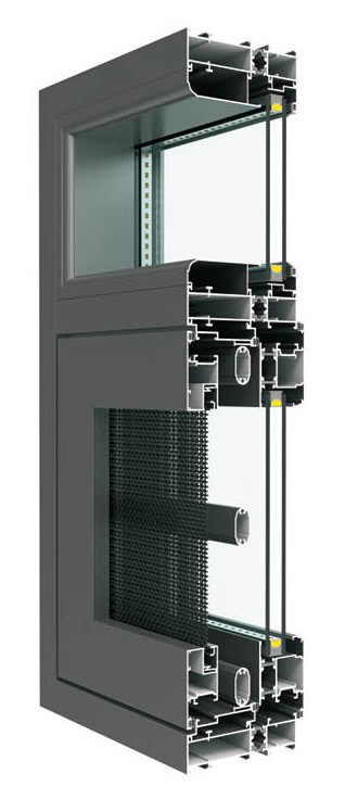 CS108窄邊內平框隔熱窗紗一體系列