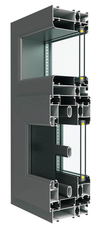 CS120隔熱窗紗一體系列