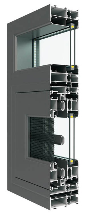 CS108內外平框隔熱窗紗一體系列